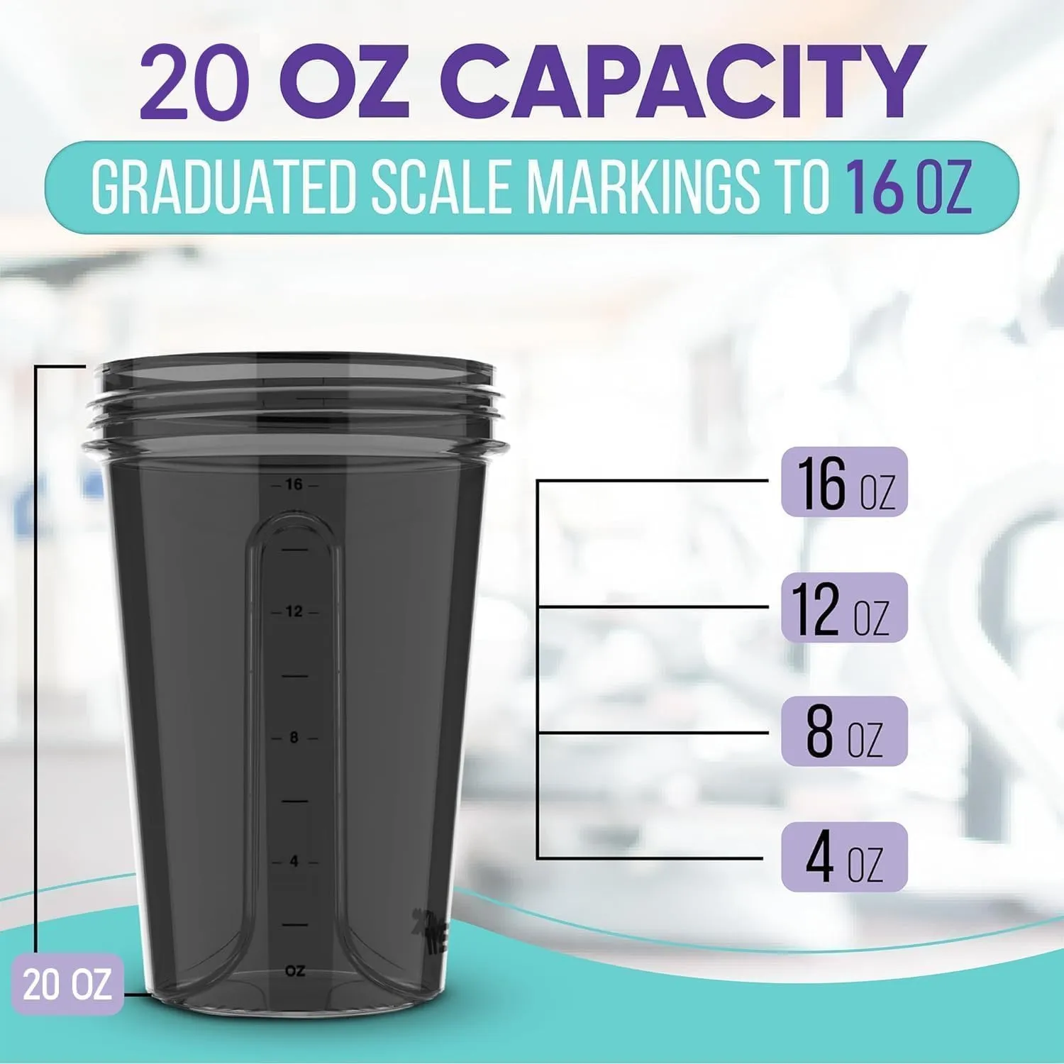 -2 Pack- 20 oz Protein Shaker Bottles for Protein Mixes - 2x Wire Whisk | Leak Proof Shaker Cups for Protein Shakes and Pre Workout | Protein Shaker Bottle Pack | Protein Mixer Cup(Torquise&Black)