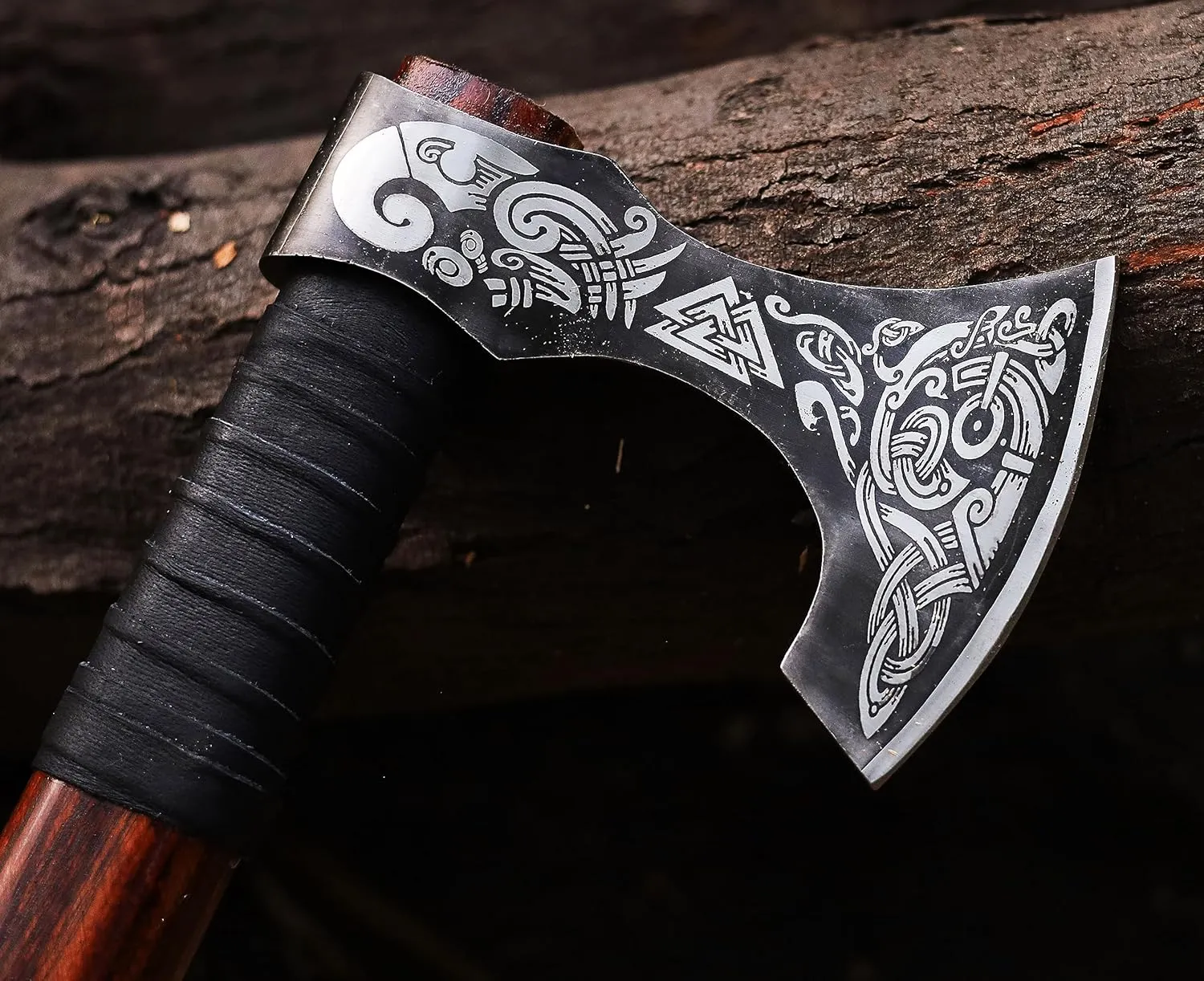 | Viking Axe,Hatchet,Throwing Axe,Hand Axe,Gift for him,Wood Working Tool,Viking Gifts for Men,Camping Hatchet,Tomahawk,Bearded Axe,Valentine Gift (WCA-017)