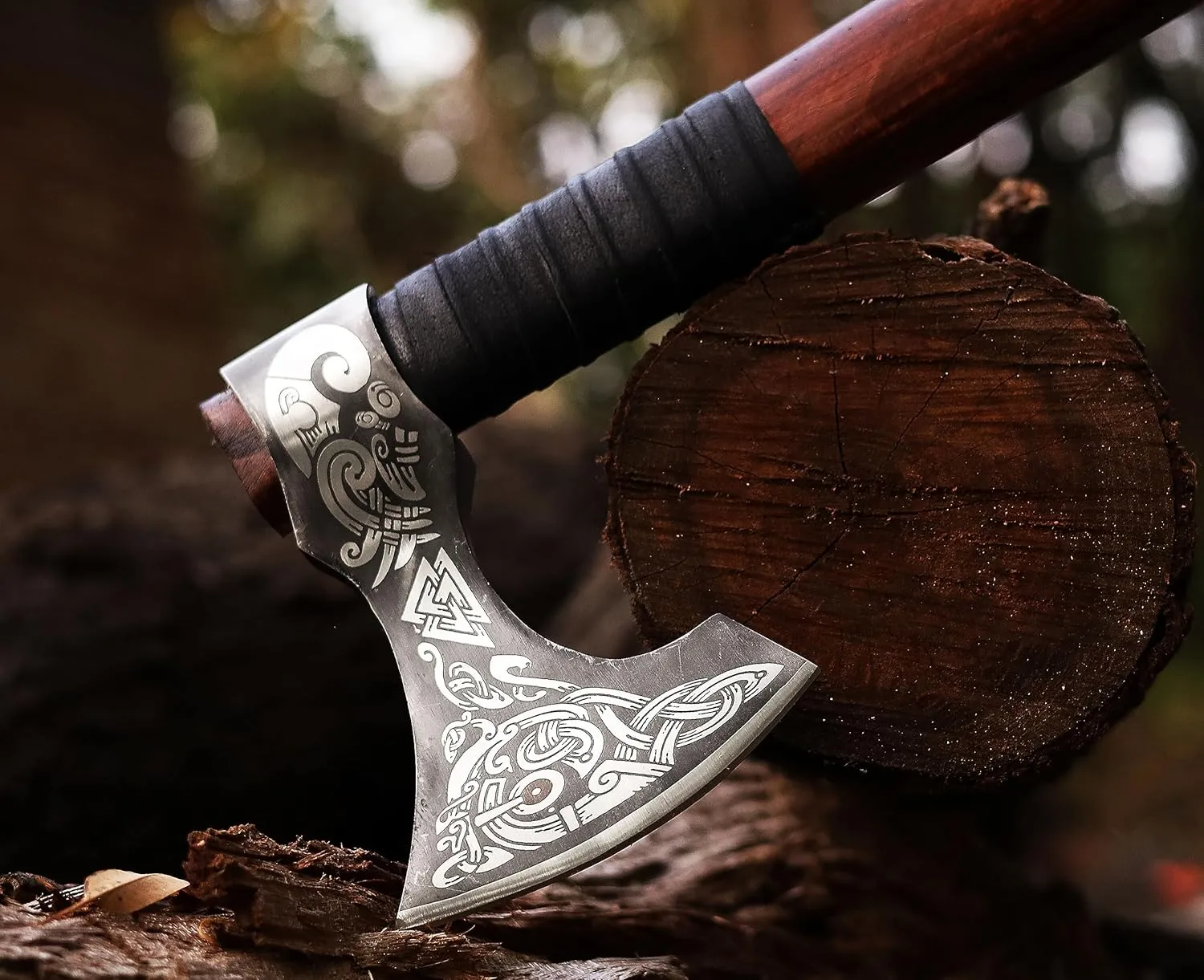 | Viking Axe,Hatchet,Throwing Axe,Hand Axe,Gift for him,Wood Working Tool,Viking Gifts for Men,Camping Hatchet,Tomahawk,Bearded Axe,Valentine Gift (WCA-017)