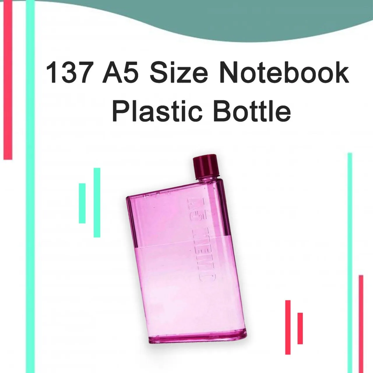 0137 A5 Size Notebook Plastic Bottle (Any color)