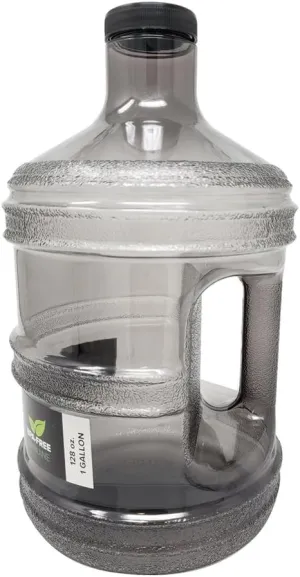 1 Gallon Leak-Proof BPA Free Reusable Plastic Drinking Water Big Mouth Bottle Jug Container with Holder Drinking Canteen