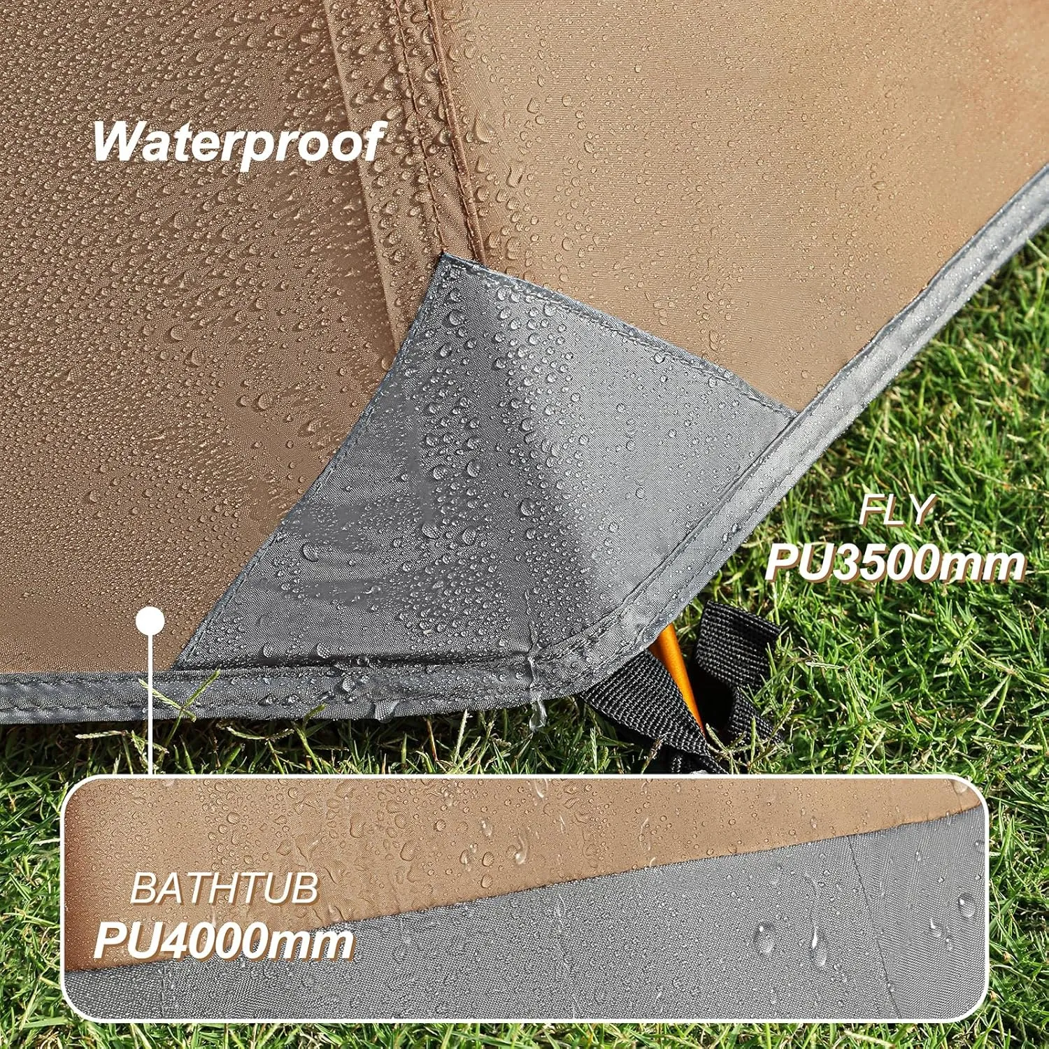 1 Person Tent for Camping Hiking Mountain Hunting Backpacking Tents 4 Season Resistance to Windproof Rainproof and Waterproof
