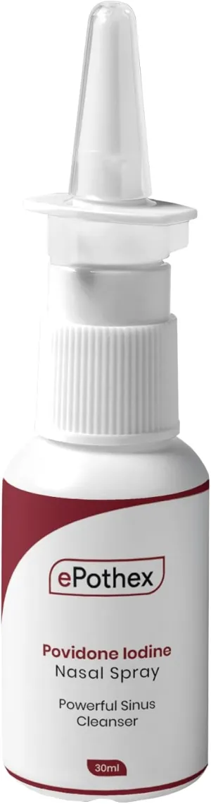1% Povidone Iodine Nasal Spray - Powerful Nasal Cleanser & Sinus Protection - Reduce Exposure to Airborne Contaminants - Travel Friendly - 30ml