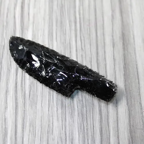 1 Small Obsidian Ornamental Knife Blade  #234-1  Mountain Man Knife