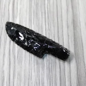 1 Small Obsidian Ornamental Knife Blade  #234-1  Mountain Man Knife