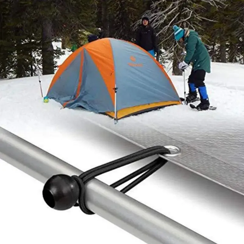 10 Pcs Elastic Tent Fix Cords with Ball Bungee Loop Straps
