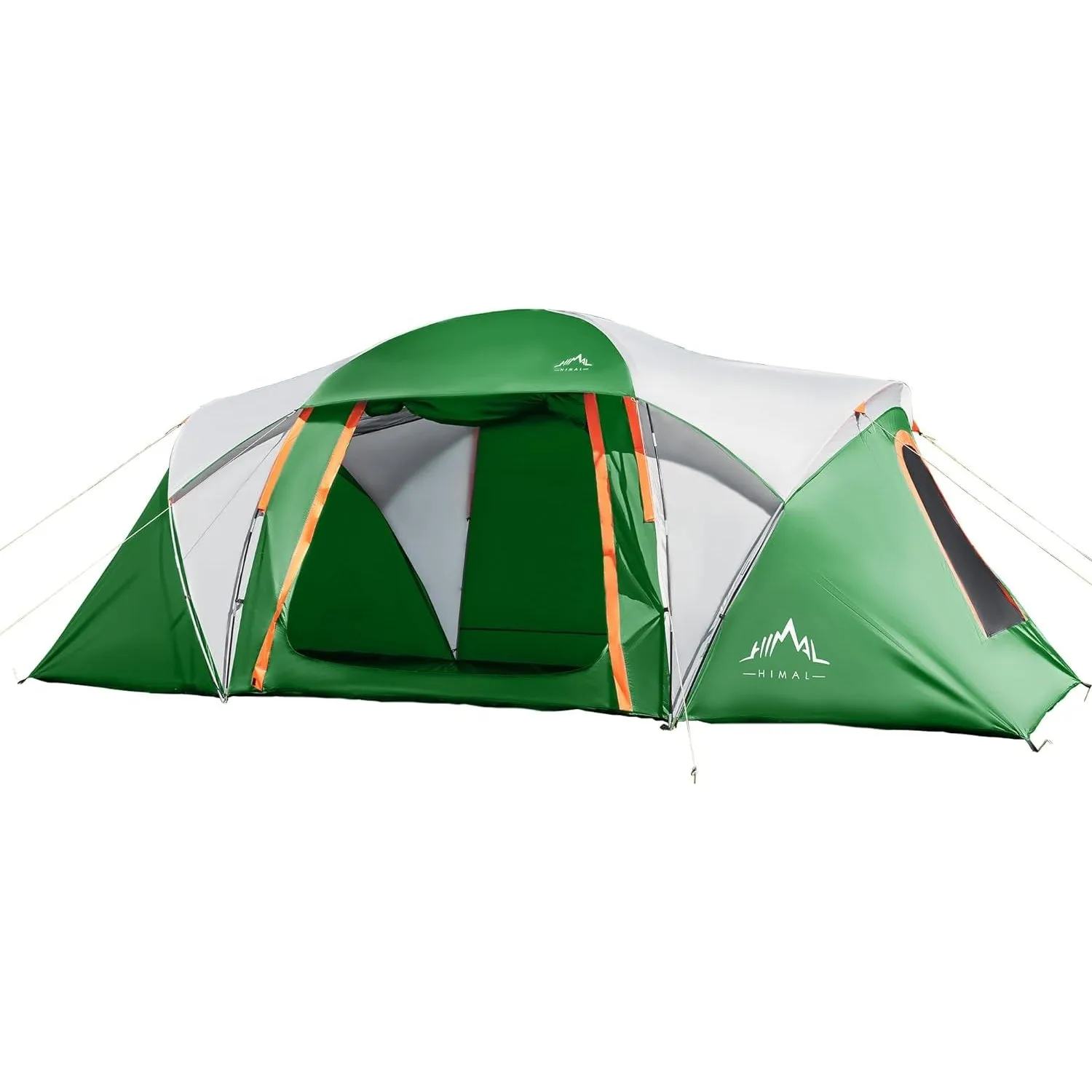 10 Person Family Tents for Camping Waterproof, Music Festival, Parties,2 Room Big Tent with 4 Large Mesh Windows, Double Layer, Easy Setup, Weather Resistant,18ft X 9ft X6.8ft