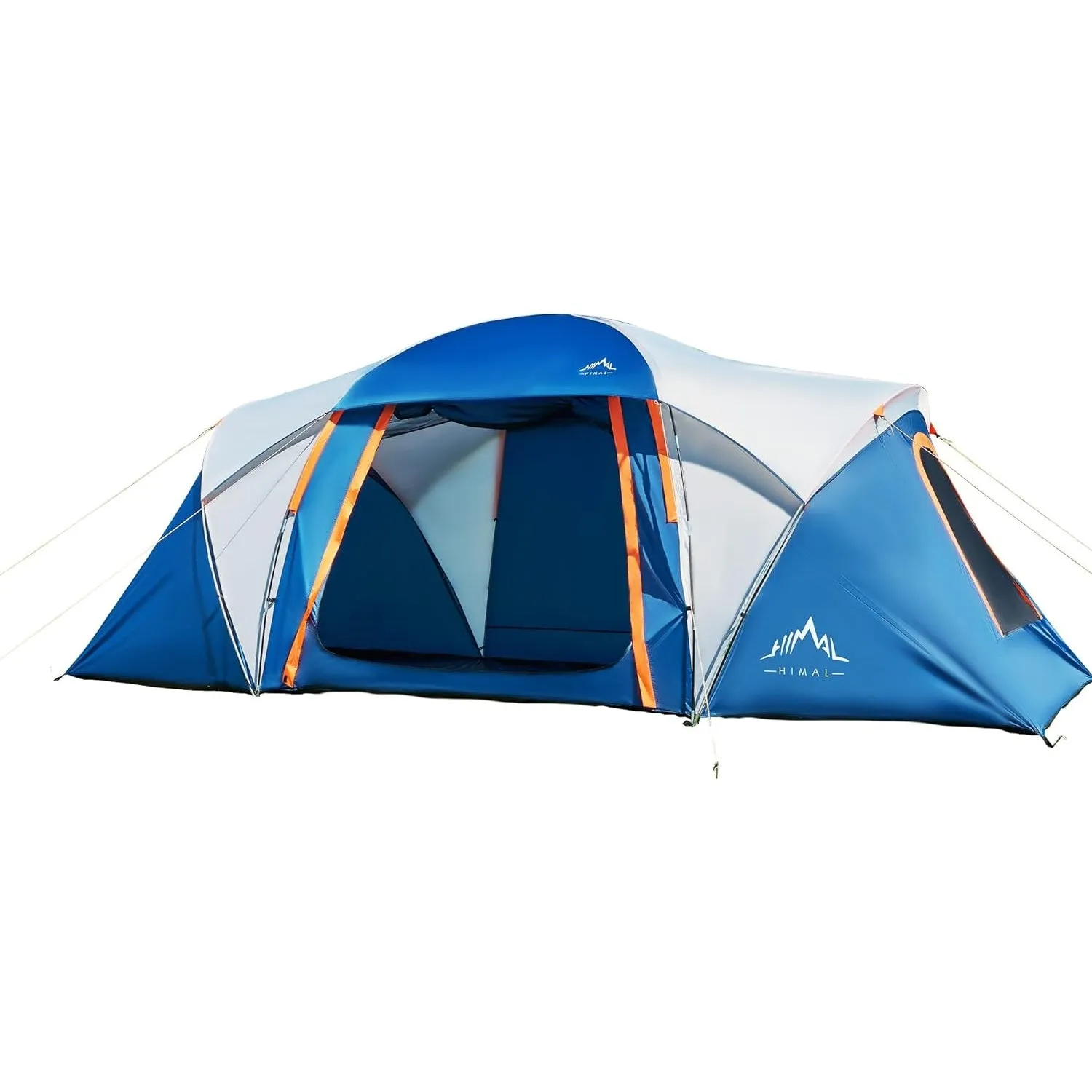 10 Person Family Tents for Camping Waterproof, Music Festival, Parties,2 Room Big Tent with 4 Large Mesh Windows, Double Layer, Easy Setup, Weather Resistant,18ft X 9ft X6.8ft