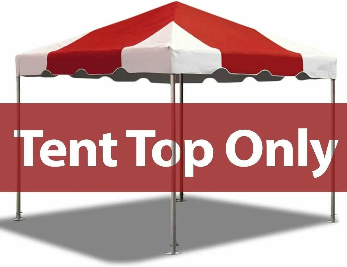 10' x 10' Replacement PVC Vinyl Tent Top | Red | Compatible with Party Tents Direct Weekender West Coast Frame Tent | Waterproof | UV Resistant | Heavy Duty