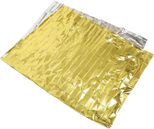 10pcs Thermal Insulation Emergency Blanket Windproof Survival Warm Blankets for Outdoor Camping Hiking First Aid Dual Sided