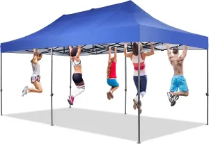10x20 ft Pop up Canopy Tent, Wonlink Folding Heavy Duty Height Adjustable Shelter Gazebos with Wheeled Bag