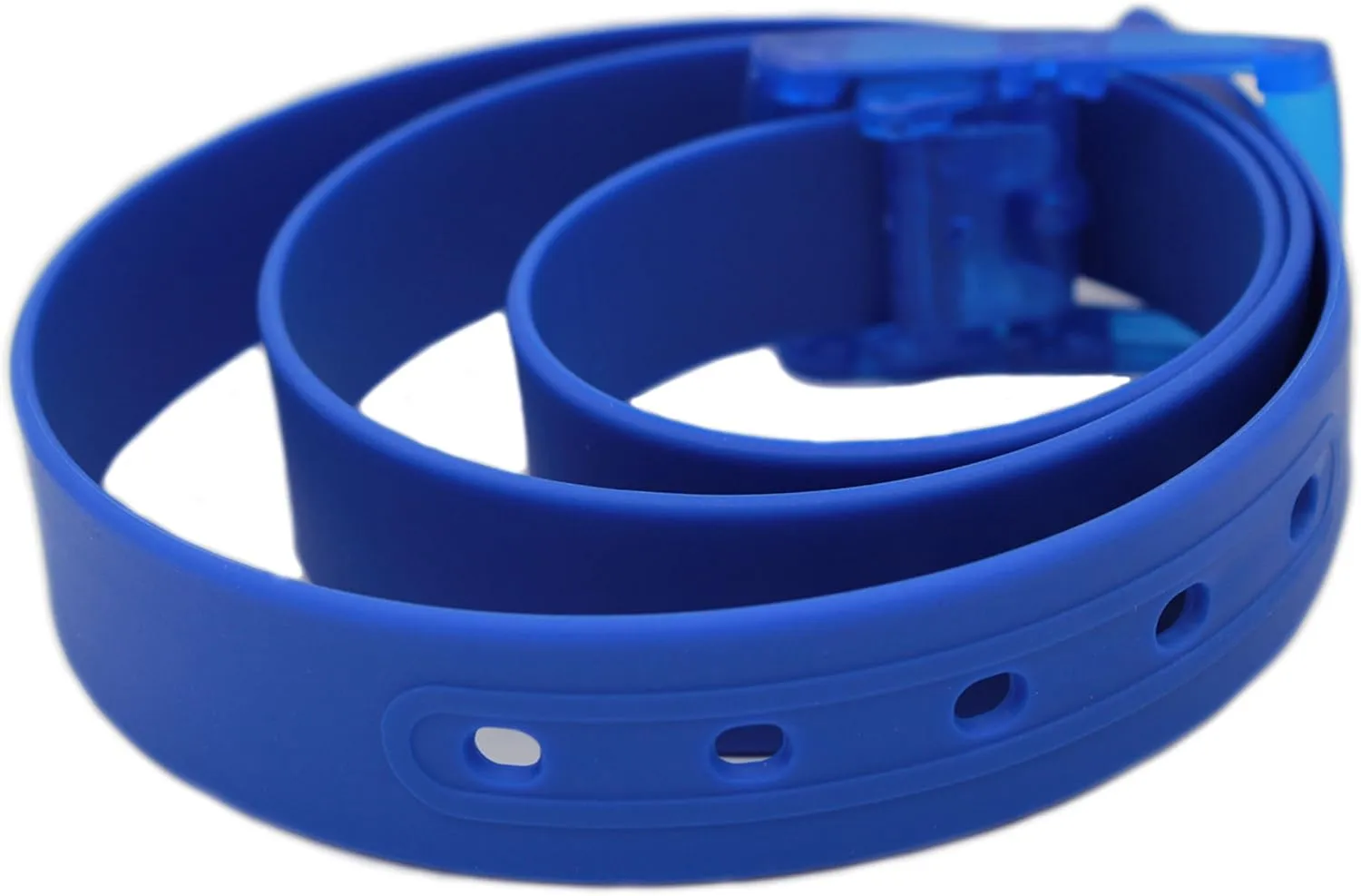 115x3.5cm Unisex Women Men Adjustable Rubber Belt Casual Plastic Belt Silicone Belt with Plastic Buckle