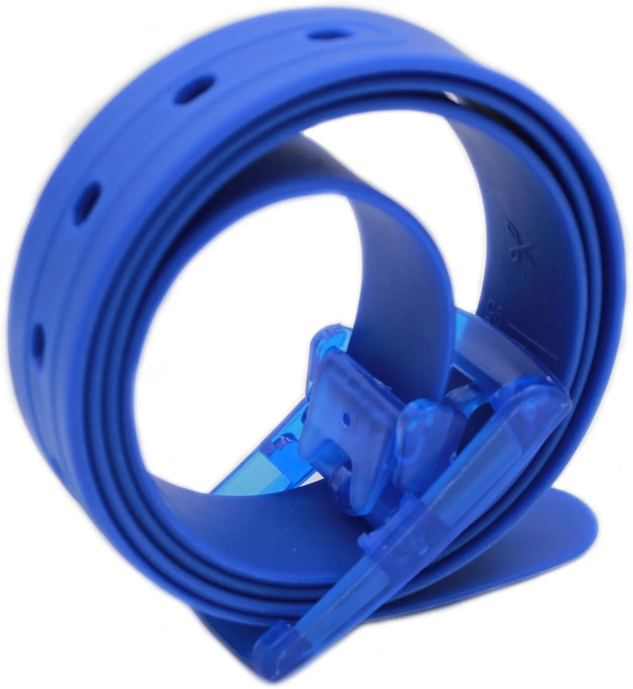 115x3.5cm Unisex Women Men Adjustable Rubber Belt Casual Plastic Belt Silicone Belt with Plastic Buckle