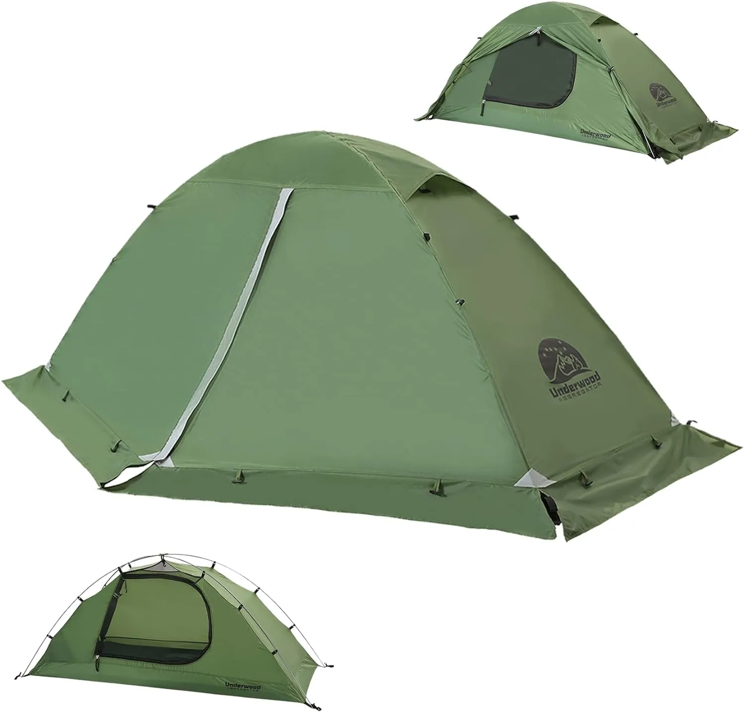 1/2 Person Backpacking Tent for 4-Season - Winter Waterproof Tent for One Person, Lightweight Camping Tent for Backpacking, Easy Set Up Cold Weather Tent by Underwood Aggregator