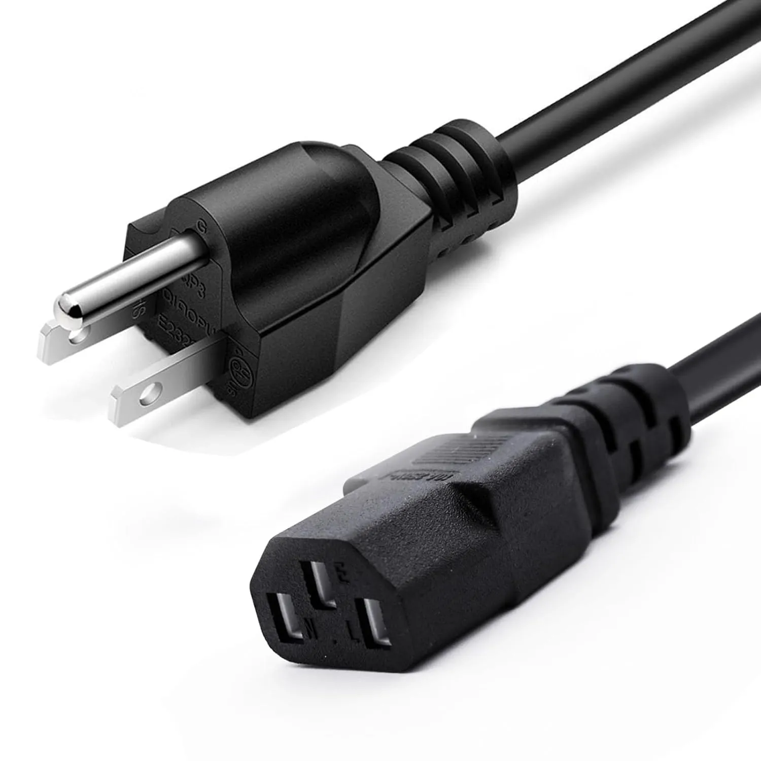 13.2FT Universal 3 Prong AC Power Cord Replacement for Goplus 2 in 1 Folding Treadmill, Horizon Fitness Treadmills Ellipticals, Superfit, BowFlex Treadmills, Sole & More Treadmills Charger Cable
