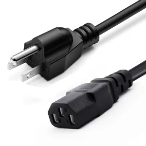13.2FT Universal 3 Prong AC Power Cord Replacement for Goplus 2 in 1 Folding Treadmill, Horizon Fitness Treadmills Ellipticals, Superfit, BowFlex Treadmills, Sole & More Treadmills Charger Cable