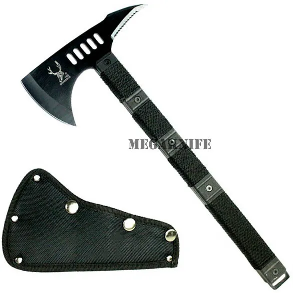 14.5" Survival Tomahawk Tactical Throwing Hatchet Hunting Survival AXE Knife