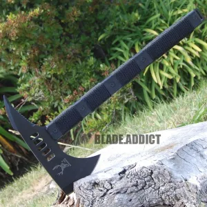 14.5" Survival Tomahawk Tactical Throwing Hatchet Hunting Survival AXE Knife