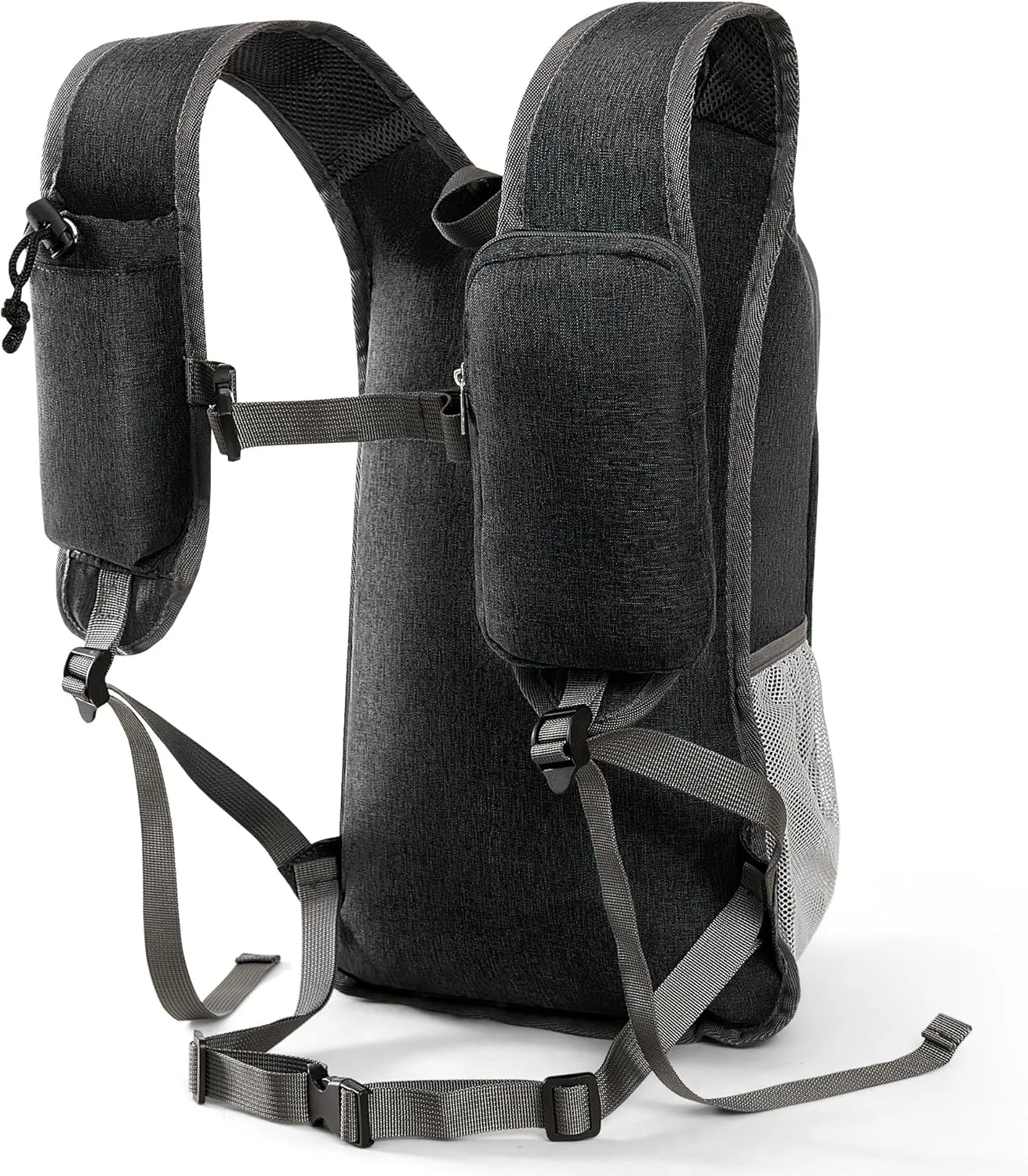 15L Hiking Backpack Travel Daypack Lightweight Small Foldable Packable Back Pack for Men and Women (Black, 15L)
