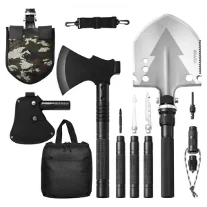 16-In-1 Survival Toolkit for Camping with Hatchet