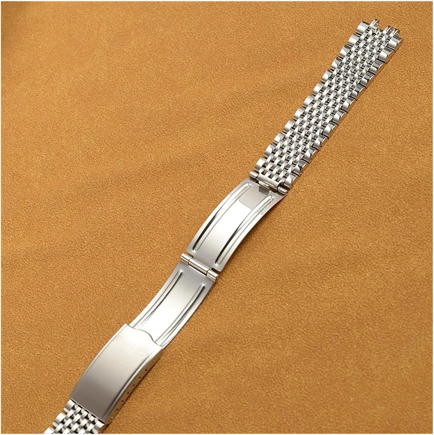 18mm 19mm 20mm Bead Of Rice Solid Stainless Steel Watch Strap Bracelet