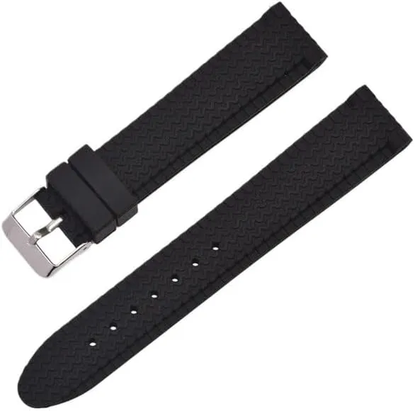 1PC Silicone Watch Band, Sport Waistband Replacement with Size 18mm 20mm 22mm 24mm for Men and Women