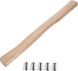 1set Wooden Axe Handle Replacement with Handle for Woodworking - Grip Lightweight and Easy to Install for Outdoor Camping and Woodworkers