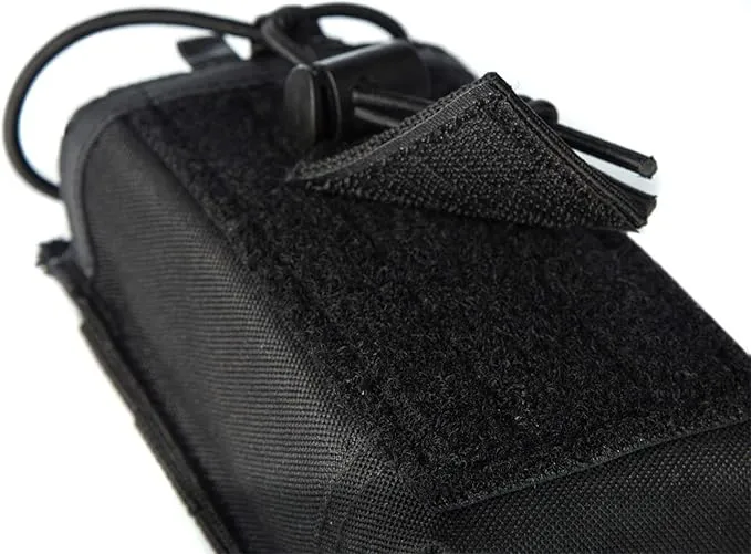 2 Pack Tactical Radio Holder Radio Case Molle Radio Holster Military Heavy Duty Radios Pouch Bag for Two Ways Walkie Talkies Adjustable Storage with 3 Pack Patch