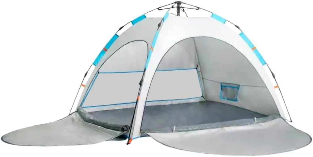2-Person Pop-Up Camping Tent – Instant Setup, Water-Resistant, Lightweight Dome with Dual Mesh Doors & Extensible Porch – Ideal for Beach, Hiking & Backpacking