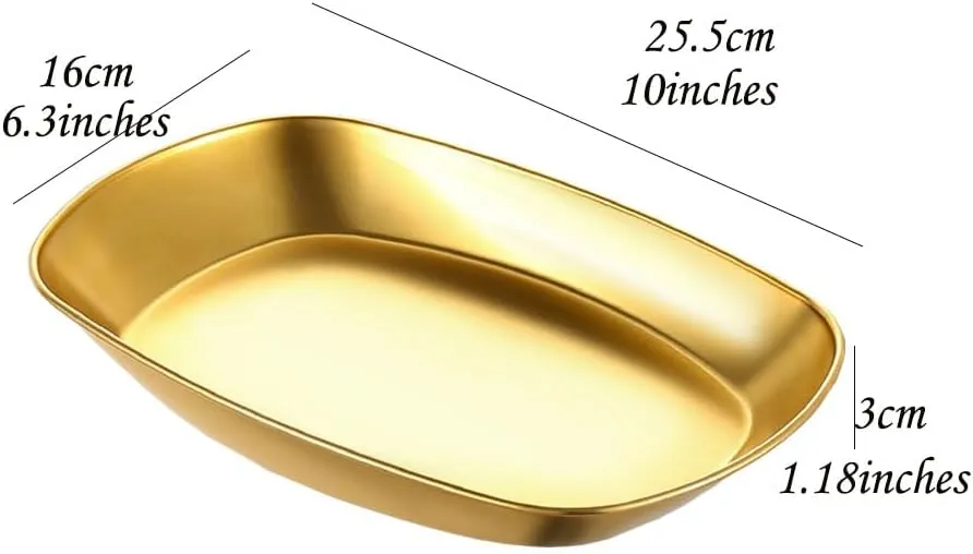 2 Piece Metal Camping Plates,Stainless Steel Dinner Plates,Serving Plates for Party, Picnic,Restaurants,Kitchen