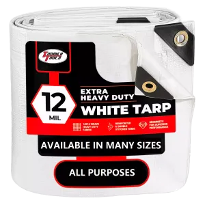 24 x 24 Heavy Duty Canopy Tarp - White