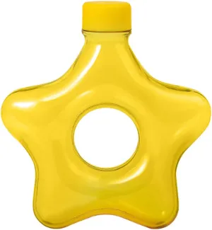 24oz Star Water Bottle, BPA Free, Wristband Water Bottle,for Travel Sports Camping Gym Outdoor (Yellow)
