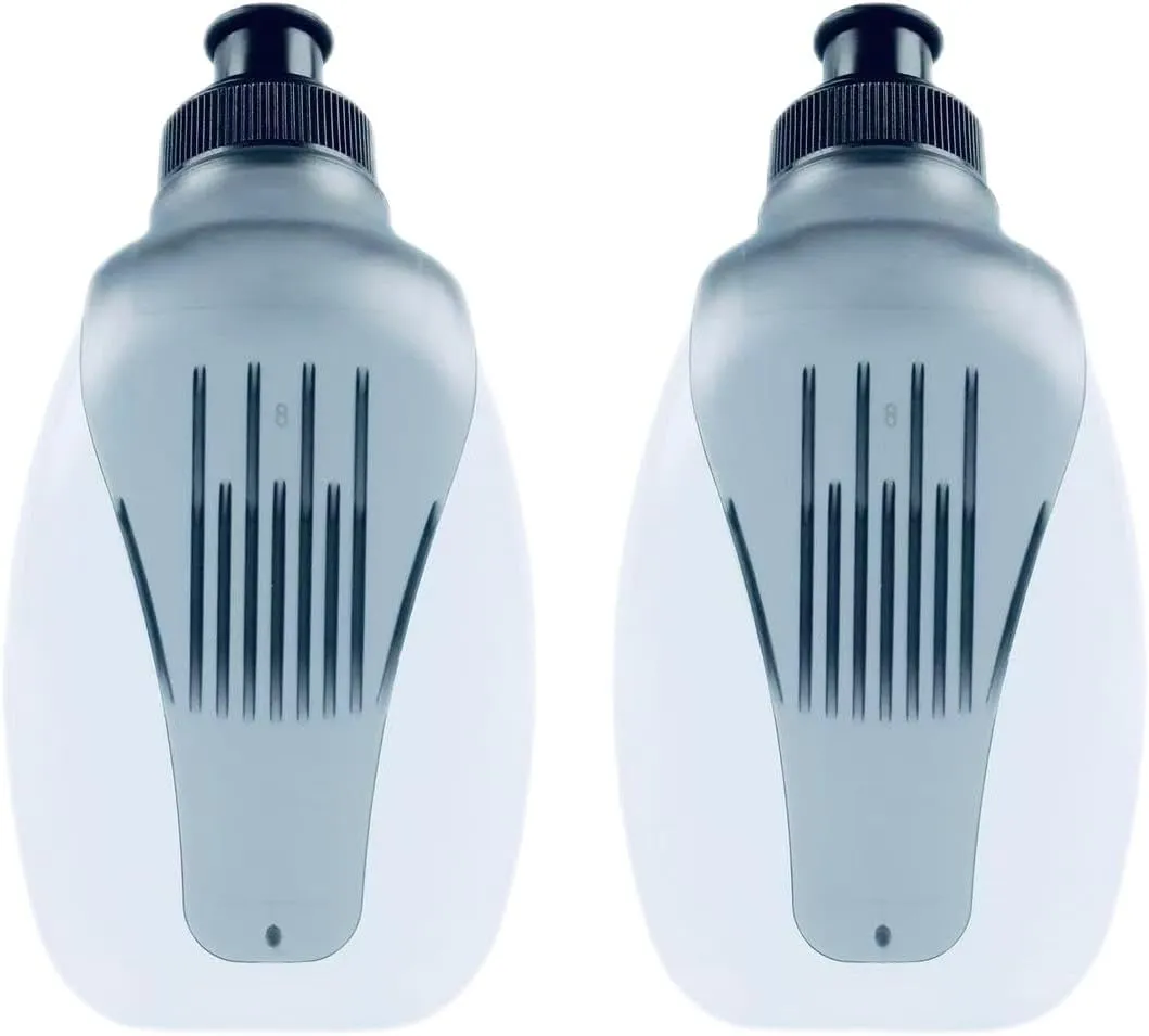 2Pack 10oz 300ml Water Bottle for Hydration,Water Bottle for Running,BPA-Free Plastic for Running/Marathon/Walking/Hiking/Cycling/Trail/Skiing (2 Pack)