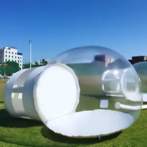 3 2M Inflatable Bubble Igloo Tent Transparent Dome with Quiet Air Blower for Advertising Event Indoor/Outdoor Family Backyard Camping Festivals Stargazing