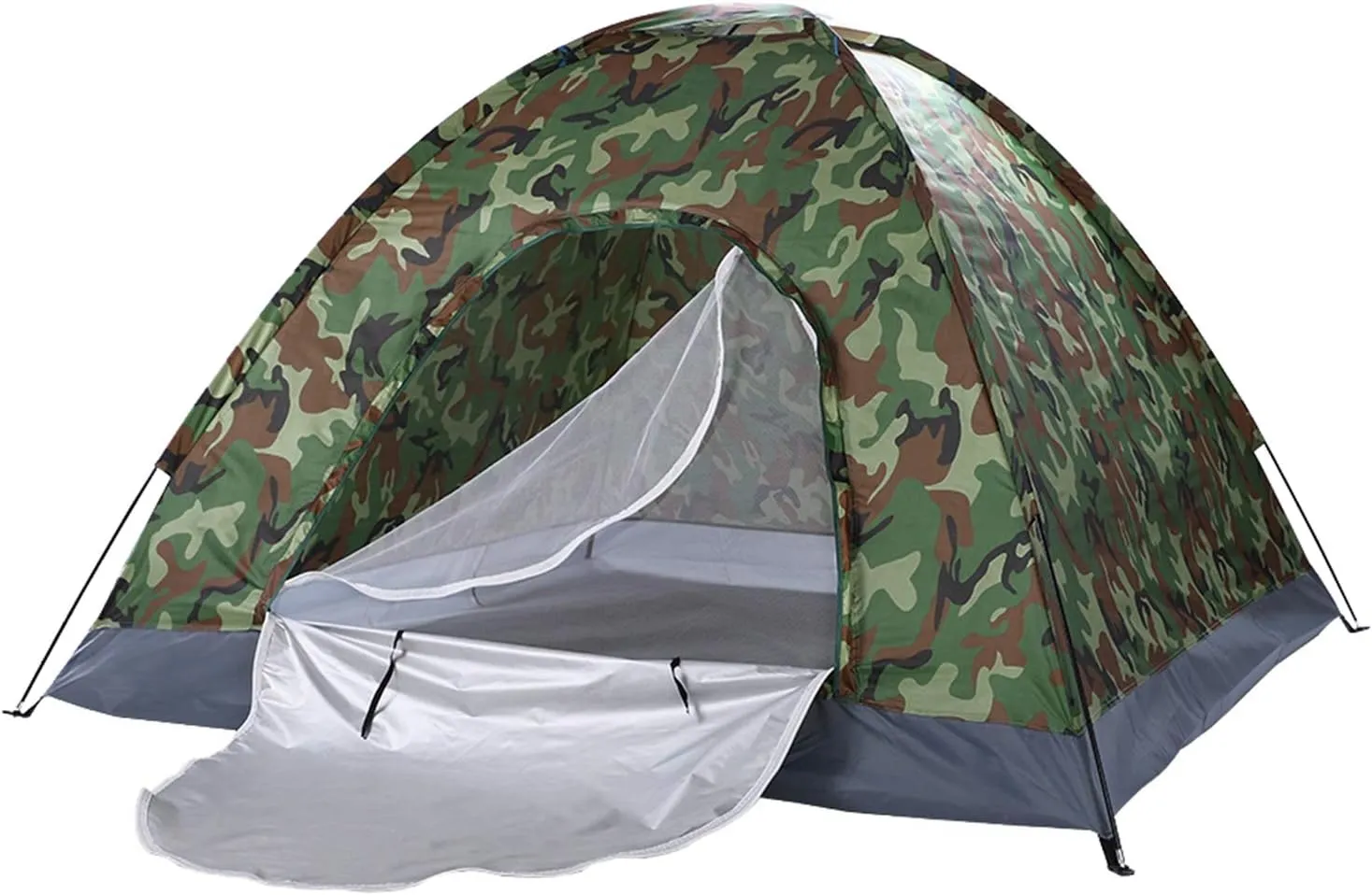 3-4 Person Camping Tent, Automatic Family Tent, All-Weather Instant Pop Up Waterproof Sun Shelter Tents with Mesh Layer and Carrying Bag, Outdoor Beach Tents for Hiking Travel Activities