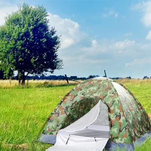 3-4 Person Camping Tent, Automatic Family Tent, All-Weather Instant Pop Up Waterproof Sun Shelter Tents with Mesh Layer and Carrying Bag, Outdoor Beach Tents for Hiking Travel Activities