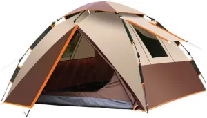 3-4 Person Quick Automatic Opening Camping Tent Family Waterproof Anti-UV Ventilation Tent Awnings Garden Pergola