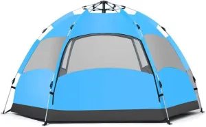 3-4 Person Tents for Camping Instant Setup Tent Double Layer Waterproof for 4 Seasons (Color : E) (D One Size)