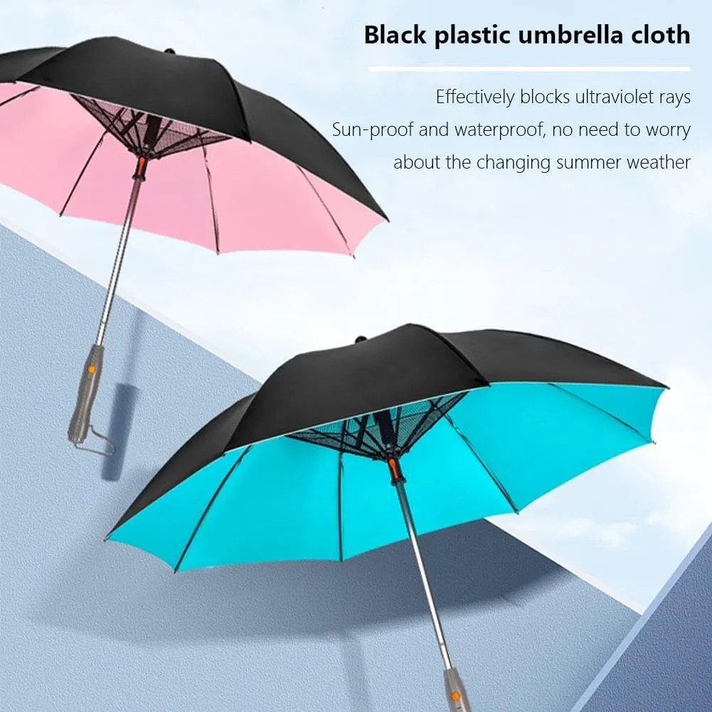 3 in 1 Umbrella with Fan, UV Blocking Umbrella with Fan, Umbrella With Fan And Mist Spray, Misting Umbrella With Fan, USB Rechargeable Sun Umbrella, Cooling Umbrella with Fan for Summer