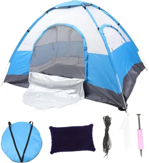 3-Person Beach Tent Sun Shelter Portable Camping Tent Waterproof Windproof for Adults Boys and Girls Outdoor Activity Shelter