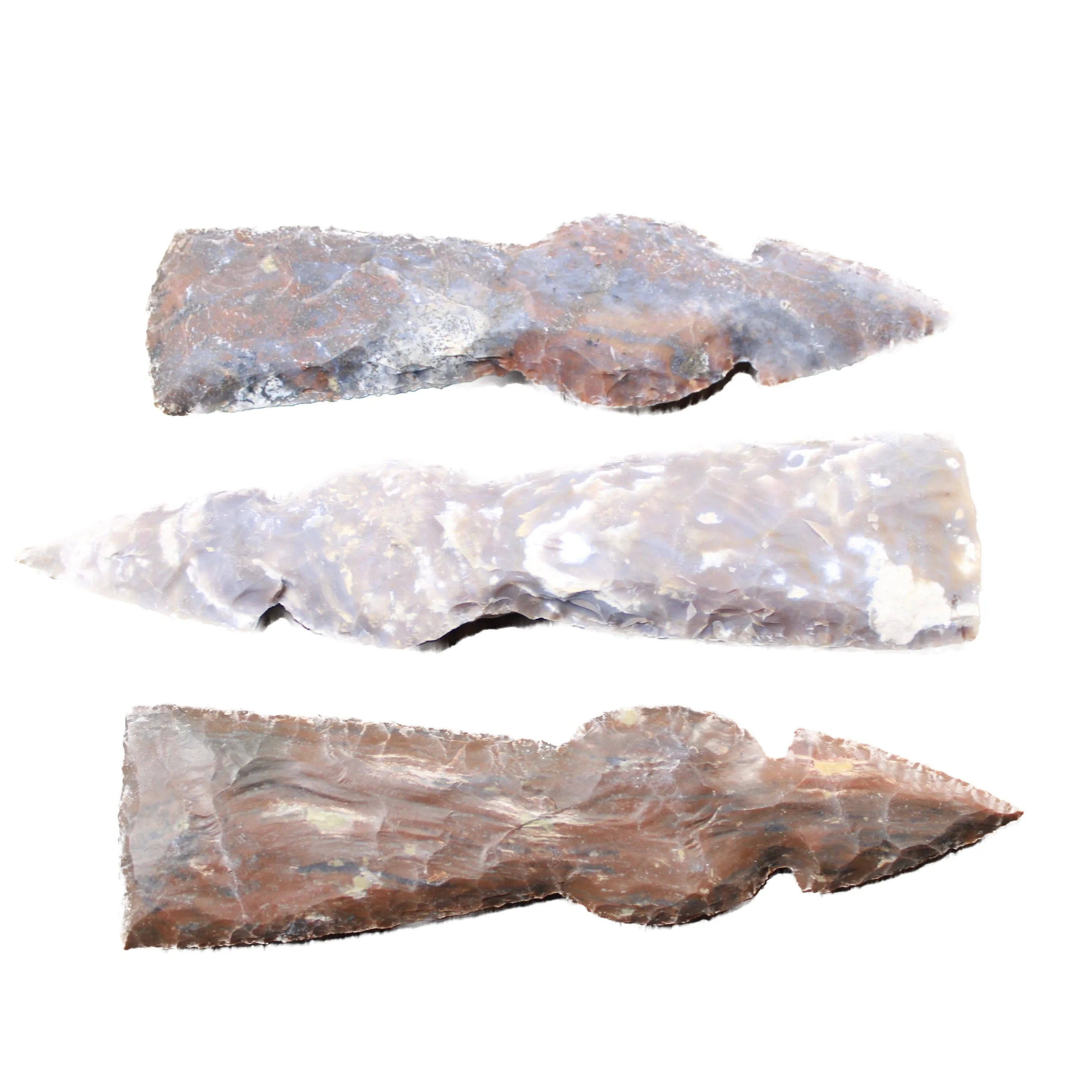 3 Stone Ornamental Tomahawk Heads #124-2 Ax Axe Hatchet