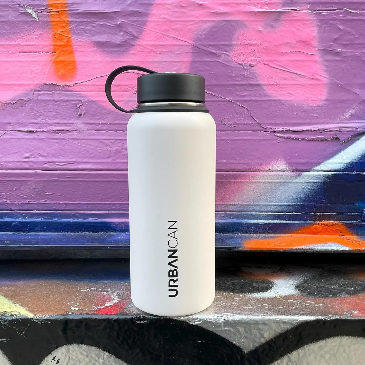 32 oz Insulated Water Bottle with Straw, Chug & Cap Lids - Drink In Style with Stainless Steel Water Bottles for Sports, Gym & Travel - Premium Double Walled Thermos Flask - Fresh 90
