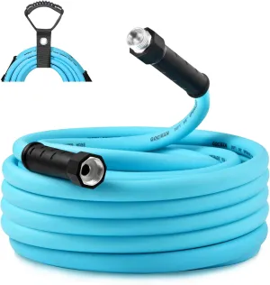 35ft Upgraded RV Water Hose with Storage Straps, 5/8" Drinking Water Hose, Leak Free and Anti-Kink Design, Camper Fresh Water Garden Hose for Truck and Car