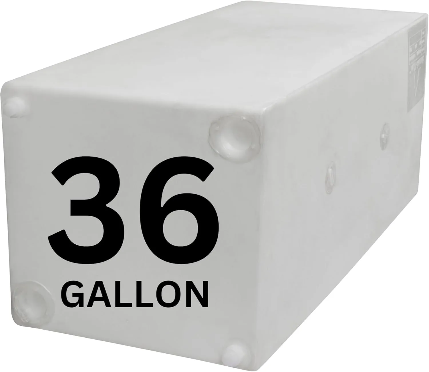 36 Gallon RV Fresh Water Tank, Potable Water Storage Tank for Drinking, Cooking, Cleaning, Showering, for Campers, Trailers, Motorhomes, RVs, Cube Shape, 37" x 16" x 15" (WT-5549)