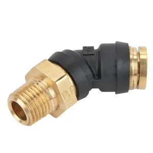 379PTC-10-8-pk10 Male Elbow Swivel Push-to-Connect Fitting, 45 Degree, Composite, 5/8" Push-to-Connect Tube x 1/2" Male Swivel (Pack of 10)
