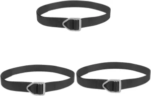3pcs Canvas Belt for Men Outdoor Hiking Work Running Belt Adjustable Length