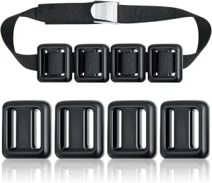 4 Pcs Dive Weights Belt for Scuba Diving Coated Dive Weights Nylon Dive Belt with Metal Quick Release Buckle for Free Diving Spear Fishing