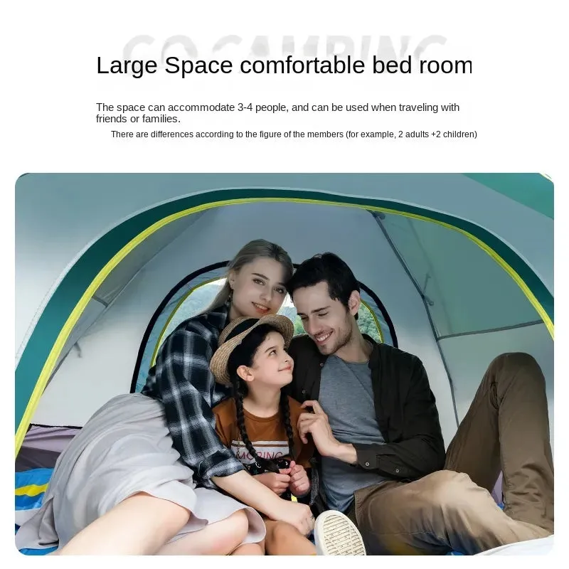 4 Person Fully Automatic High Quality Auto Camping Tent