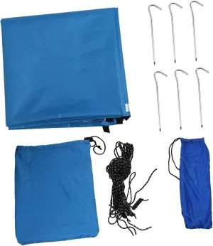 4-Person Waterproof Sun Protection Tent Camping Tarp Rain Fly for Outdoor Beach Park