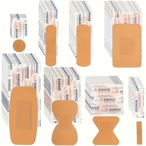 40-Pack: Adhesive Bandages, Assorted Waterproof Breathable Sterile Strips with Non-Stick Pad